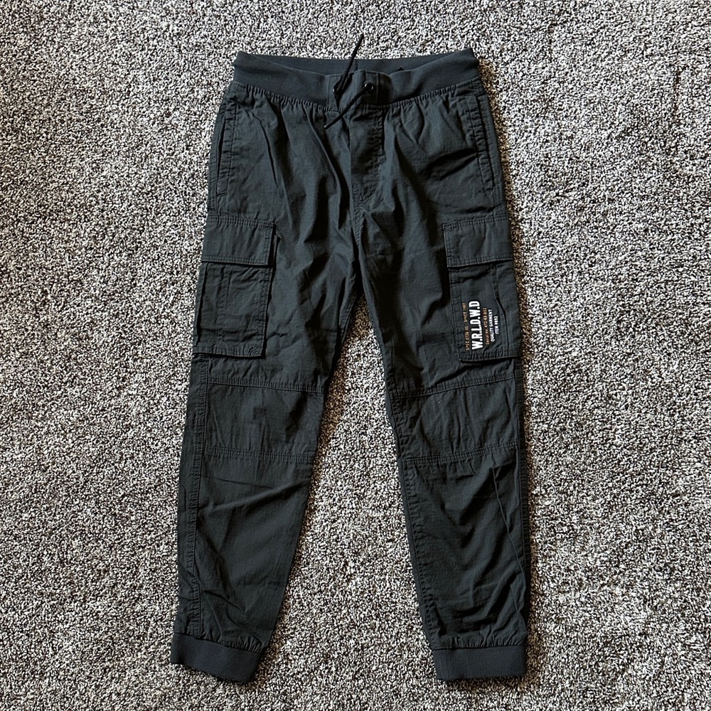 H&M Black Kids Cargo Joggers